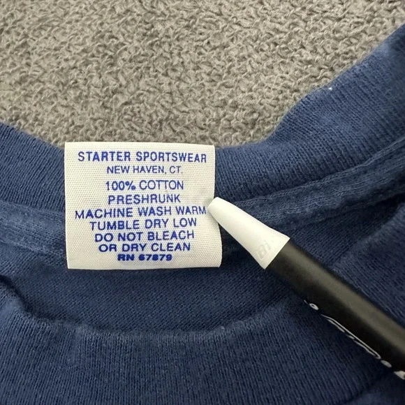 vintage 90 Seattle mariners t-shirt size medium #54 Johnson baseball tee starter - Picture 6 of 12